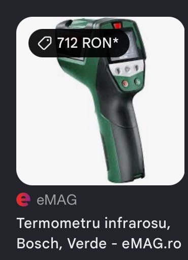 Termometru infraroșu Bosch PDT1