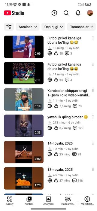 Youtube kanal sotiladi