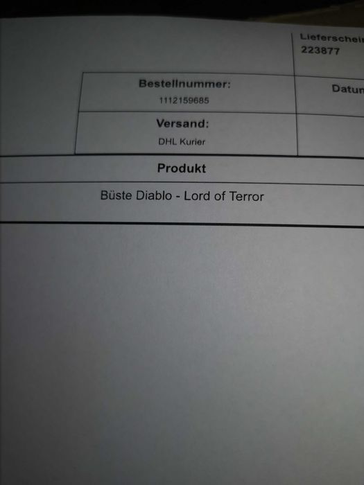 Статуетка бюст на Diablo