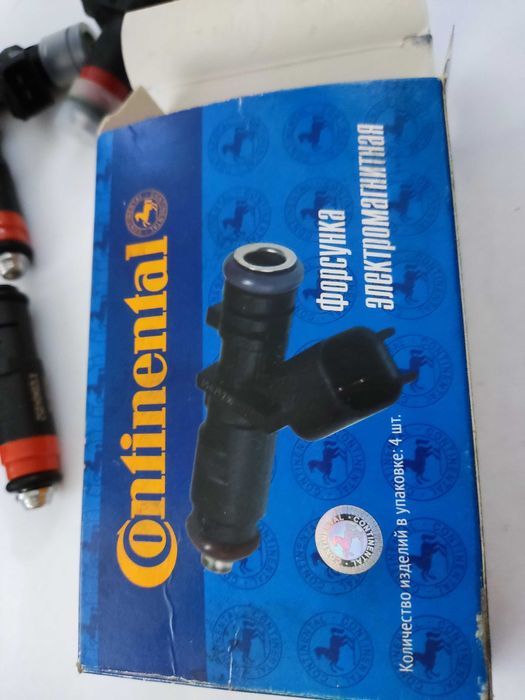 Новые форсунки Continental 20734,топливная 2170 Гранта 1118 приора4 шт