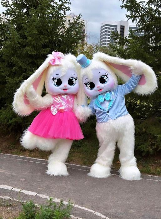 Аниматор Белый Зайка Мишка