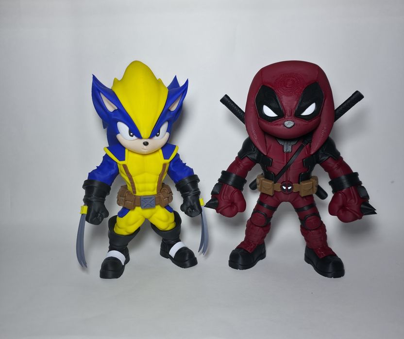 3D-фигуроки Sonic × Marvel | Кроссовер | Авторская серия