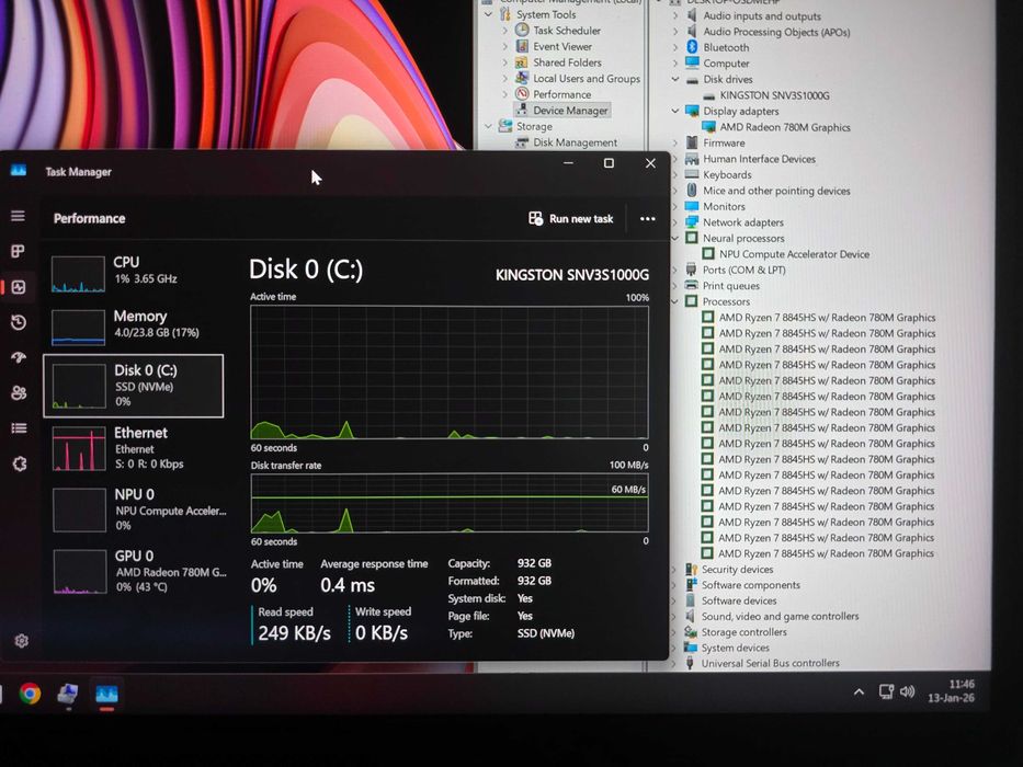Mini PC GMKtec K8 Plus Ryzen 7-8845HS, 32GB DDR5 + 1TB M.2 NVMe
