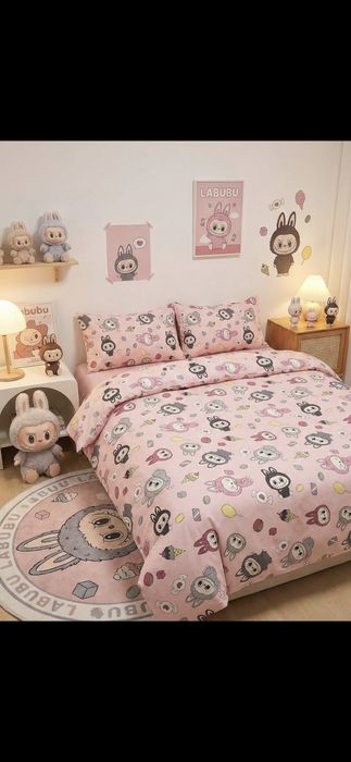 Детско памучно спално бельо/спален комплект с герой Ранфорс