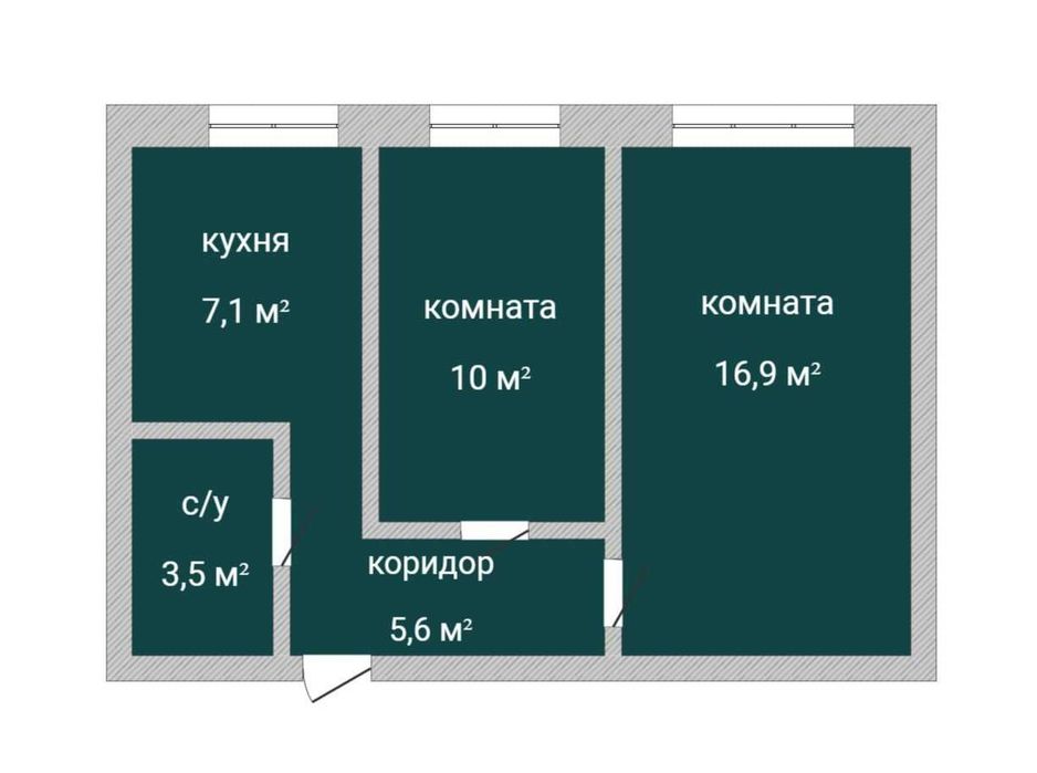 2-ком. квартира, в районе КЖБИ!