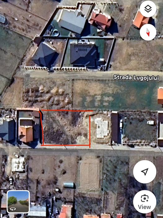 Teren de vanzare de 500 mp , pret / parcelă .Usor neg