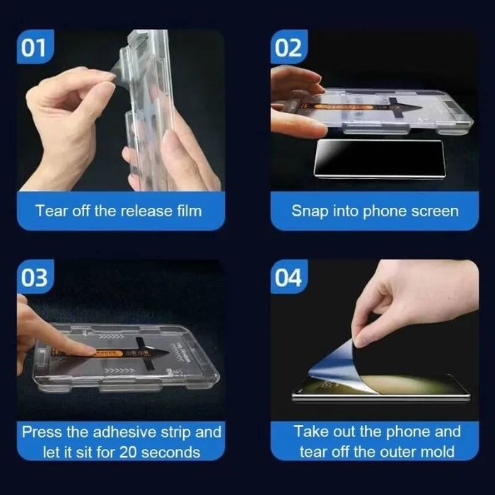 Samsung S25,24,23,22,21 ultra стъклен протектор +апарат за лесен монта