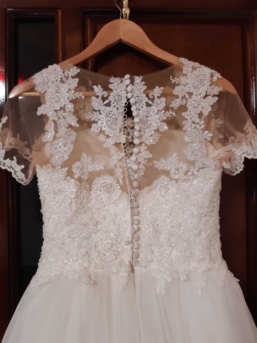 rochie de mireasa, ivoire, marime 38, nunta, casatorie, cununie