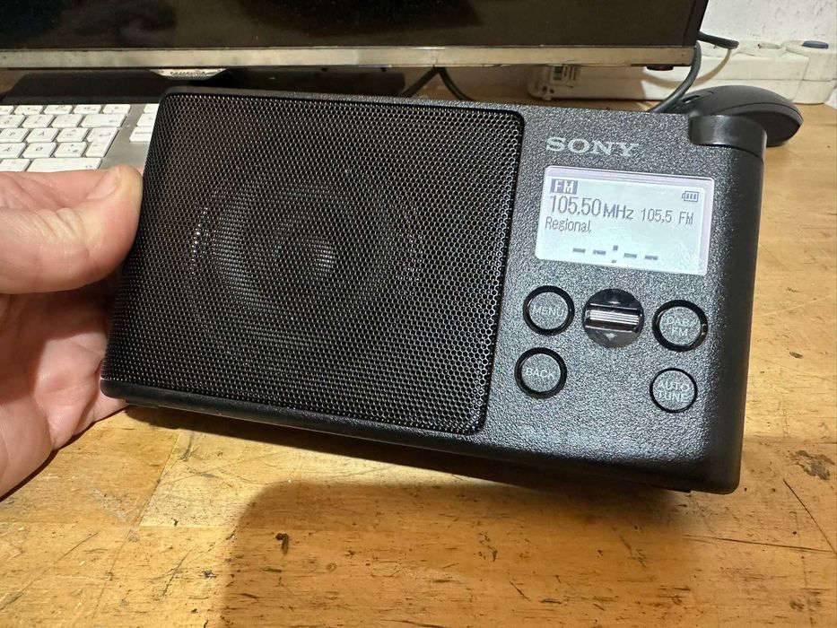 Radio Sony xdr-s41d negru fata spate lateral deosebit de frumos ok