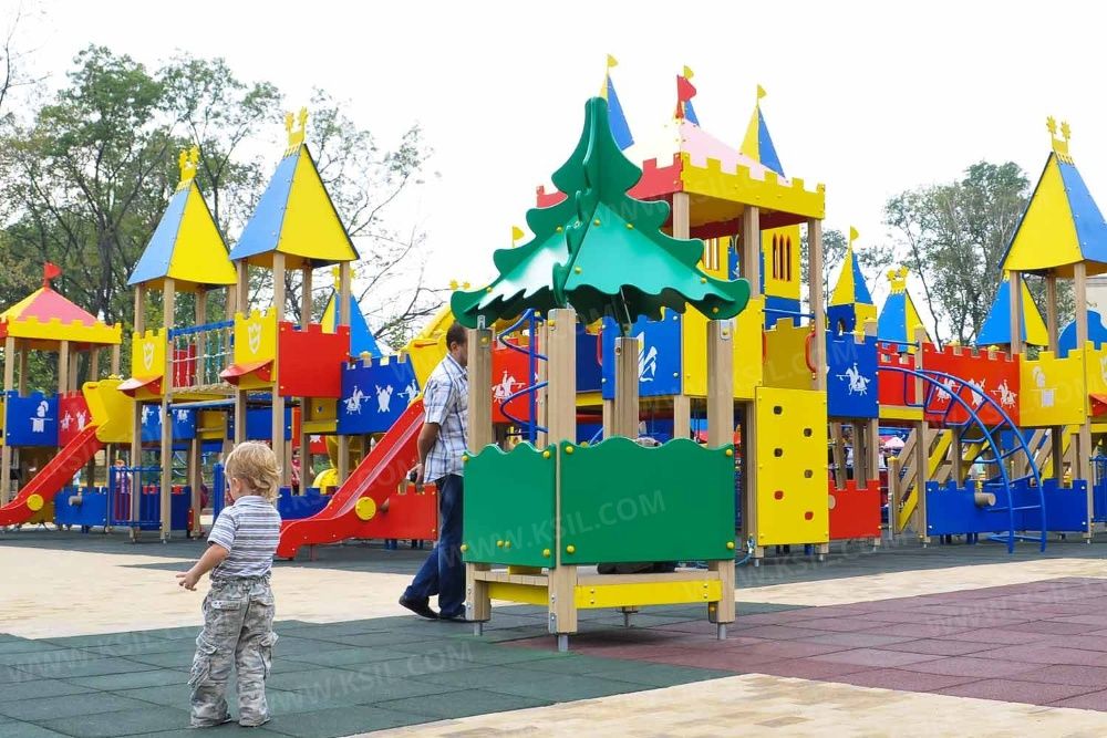 Домики Беседки KSIL Детские площадки Качели Горки Болалар майдончаси