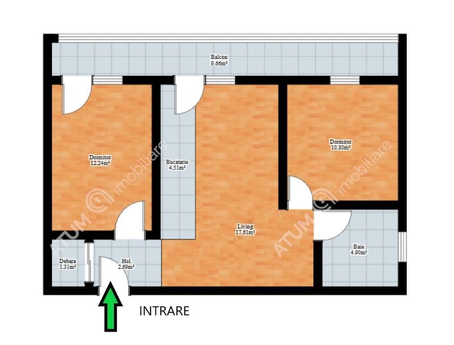 Apartament 3 camere balcon loc parcare zona Doamna Stanca din Sibiu