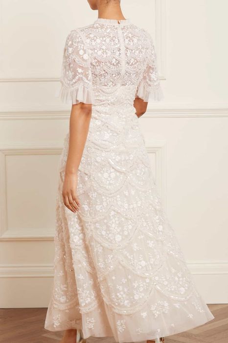 Niddle & Threads rochie originala - varianta scurta până la genunchi