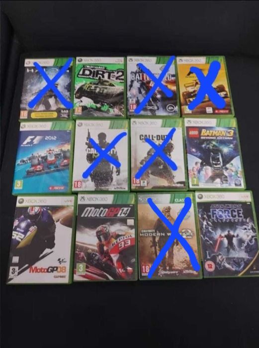 Vand 6 jocuri urgent / bucata xbox 360