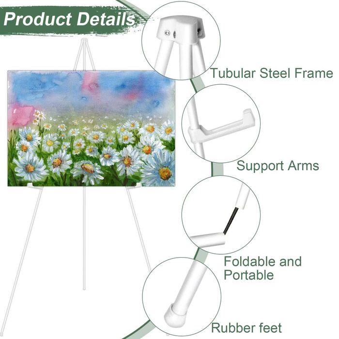 Голям телескопичен статив 169 см за художник сватба плакат изложба