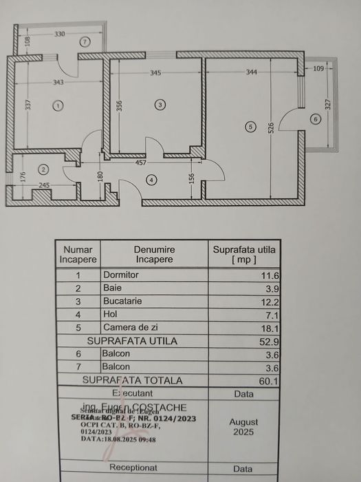 Apartament 2 camere decomandat confort 1 sporit 60 mp, in Dorobanti 1, langa Biserica Sf. Nicolae