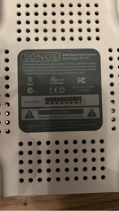Sonos ZP-120 amplfierwi-fi