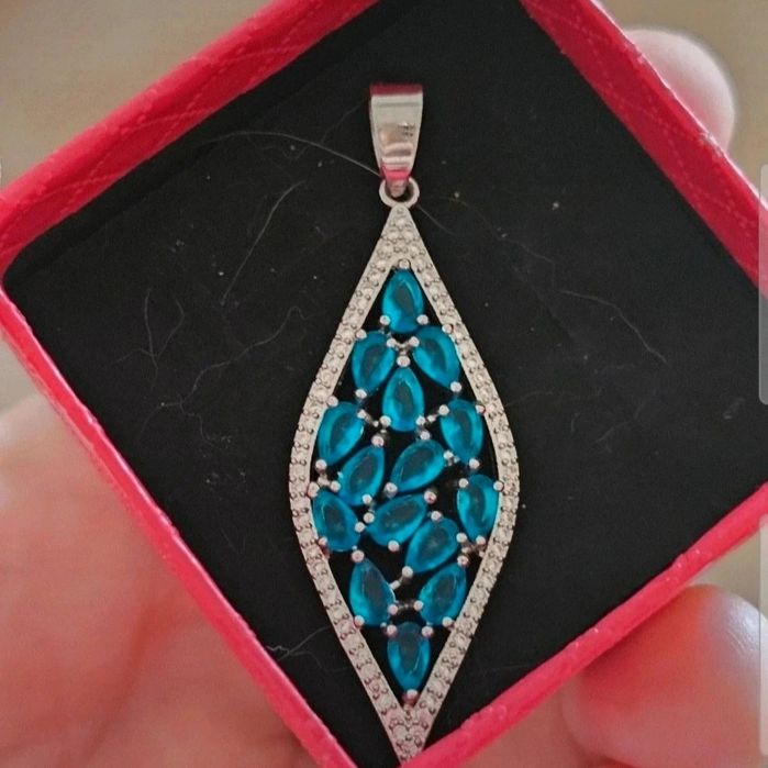 Pandantiv damă nou superb din argint stantat 925