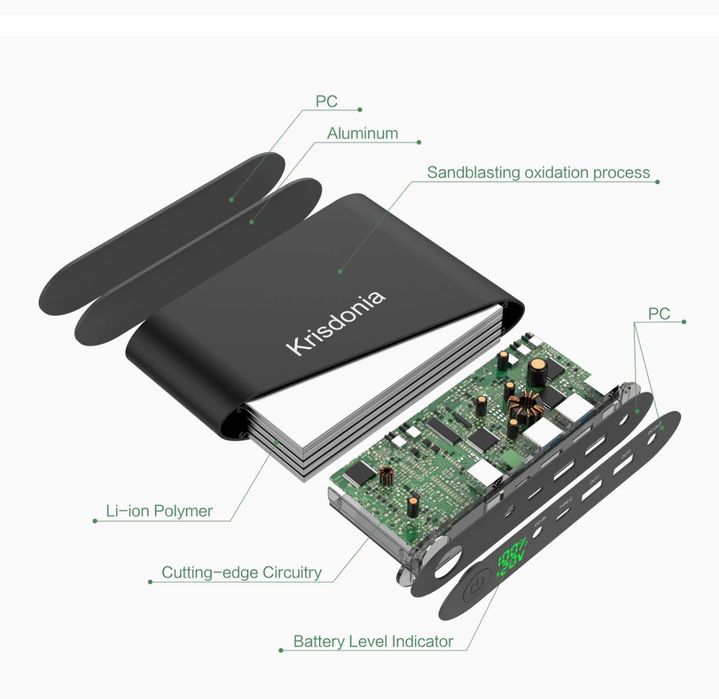 Powerbank Krisdonia 25000mah all in one