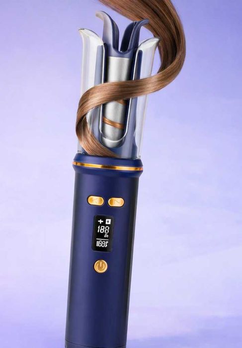 Автоматична маша за коса Gurling USB 360° въртене Керамична мобилна