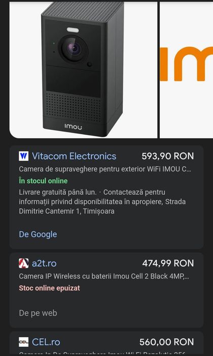 Camera Supraveghere Imou Cell 2, Dahua,