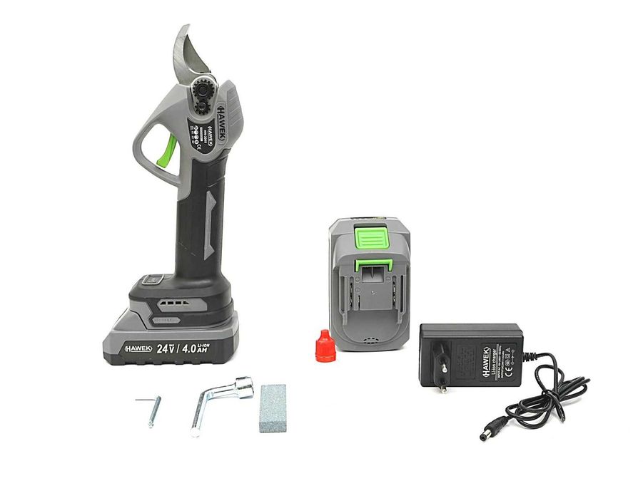 Лозарска aкумулаторна ножица 24V 4Ah HAWEK