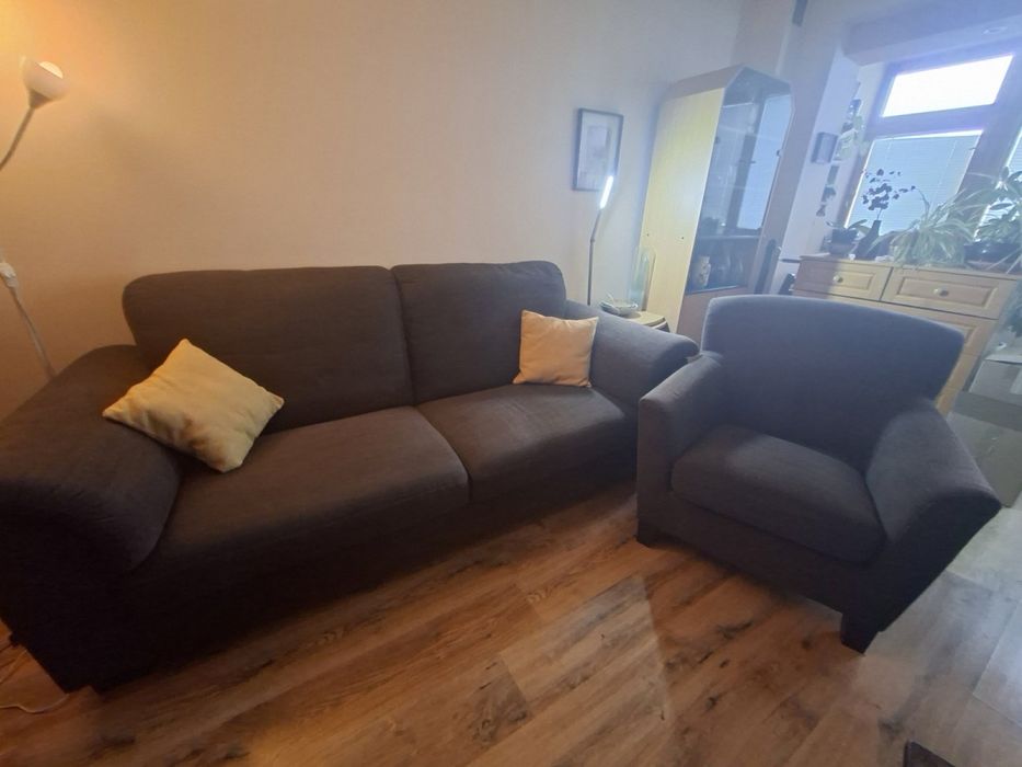 Мека мебел-диван и фотьойл