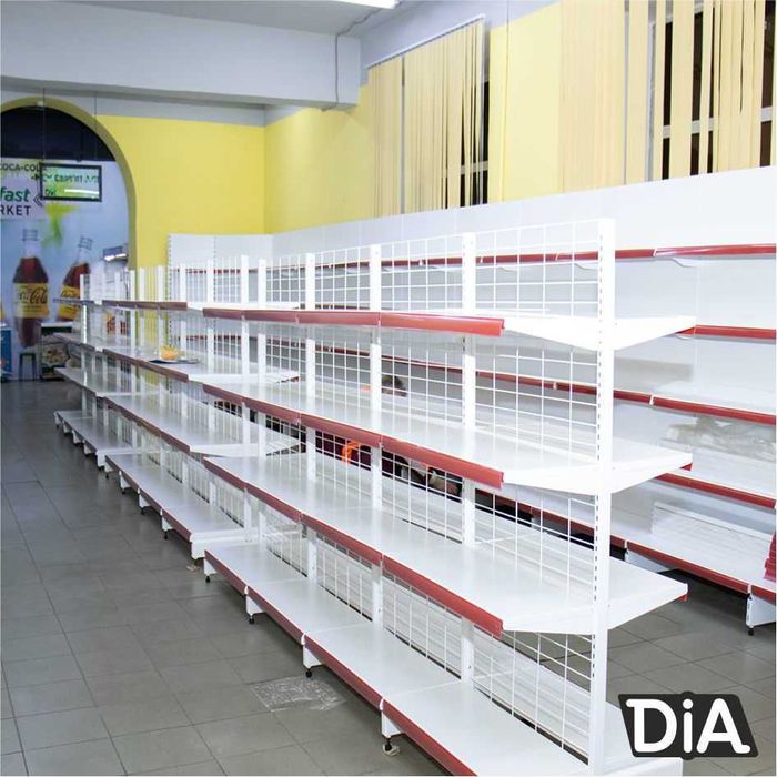 Металлический стеллаж сборный, торговые стеллажи, железная мебель asts