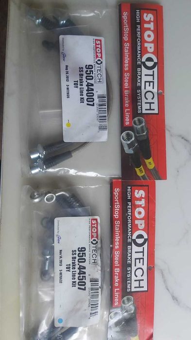 Тормозные перфорированные диски R1 Concept, тормозные шланги StopTech