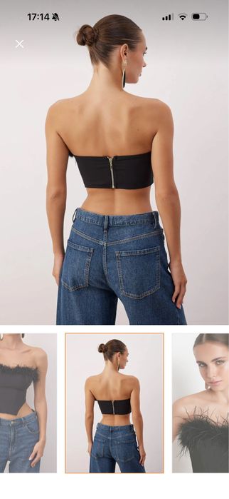 Corset cu detaliu puf