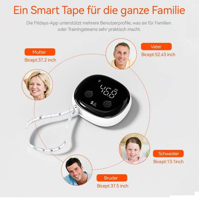 Bandă de măsurare inteligentă pentru corp*