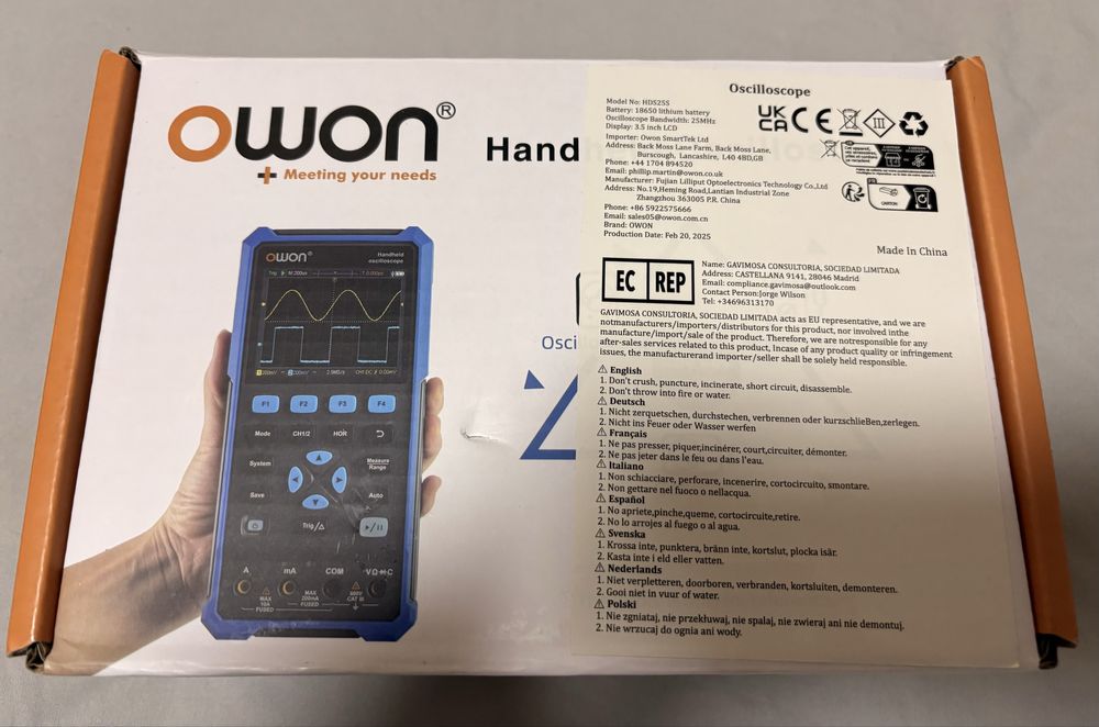 Osciloscop portabil cu functie multimetru digital cu 20000 counts