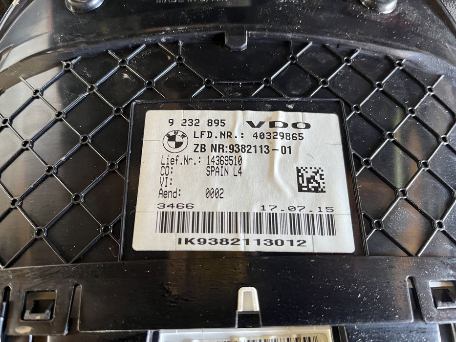 Ceas / Ceasuri Bord BMW  Seria 3 Seria 4 F30 F31 F32 F33 F34 F36