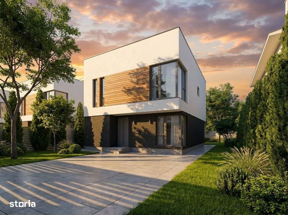 Ansamblu privat de case individuale, 5 camere, Toate utilitatile