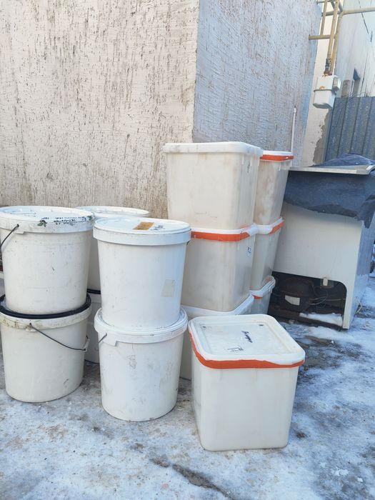 Вёдра квадратные круглые