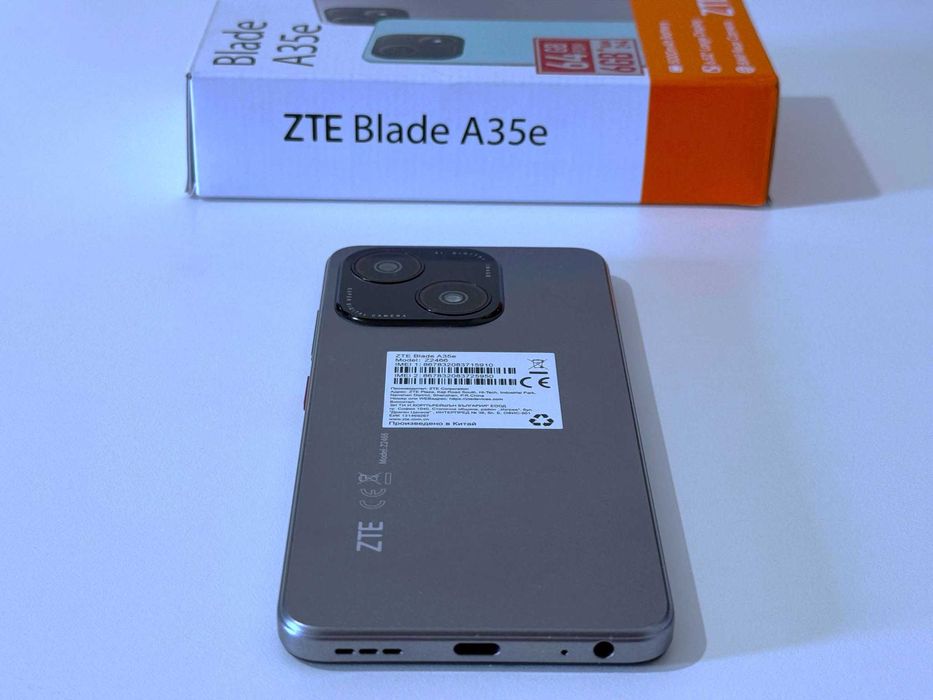Бартер! НОВ! ZTE Blade A35e Silver Grey (Сив) 5000mAh