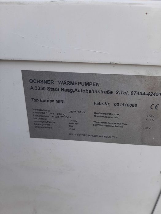 Pompa de caldura pentru apa menajera