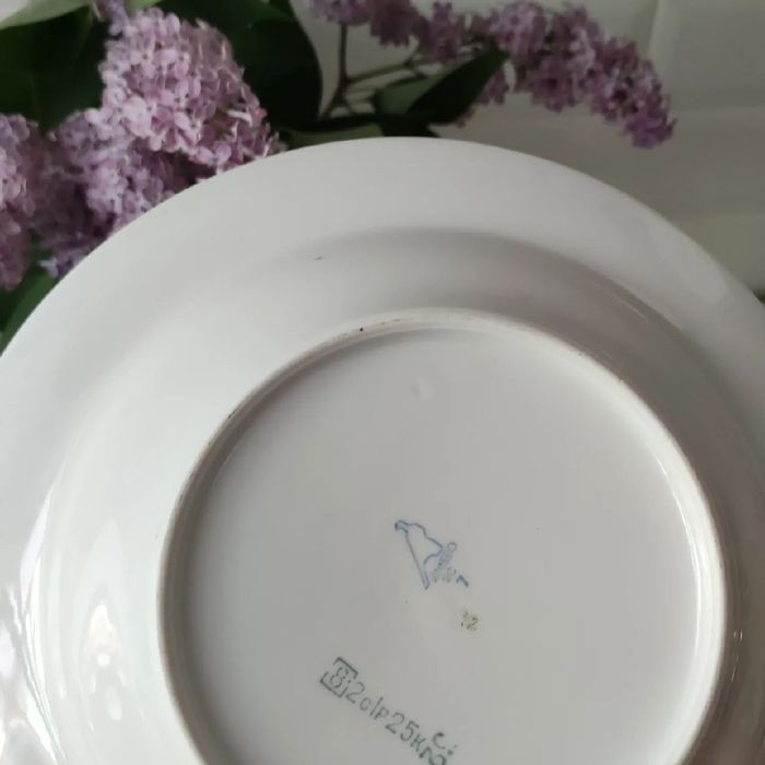 Тарелка сирень дулево