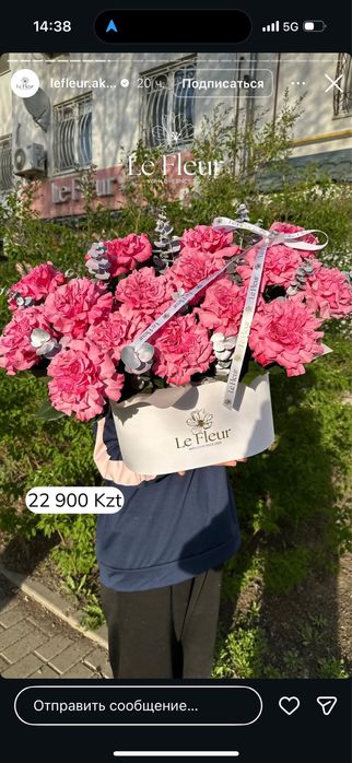 Нежные цветы в коробке