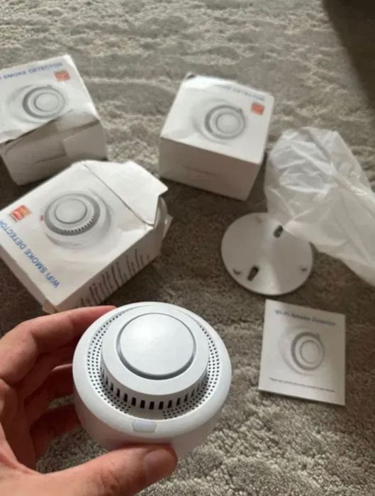 Detector fum fara fir cu WI FI nou 3 bucati