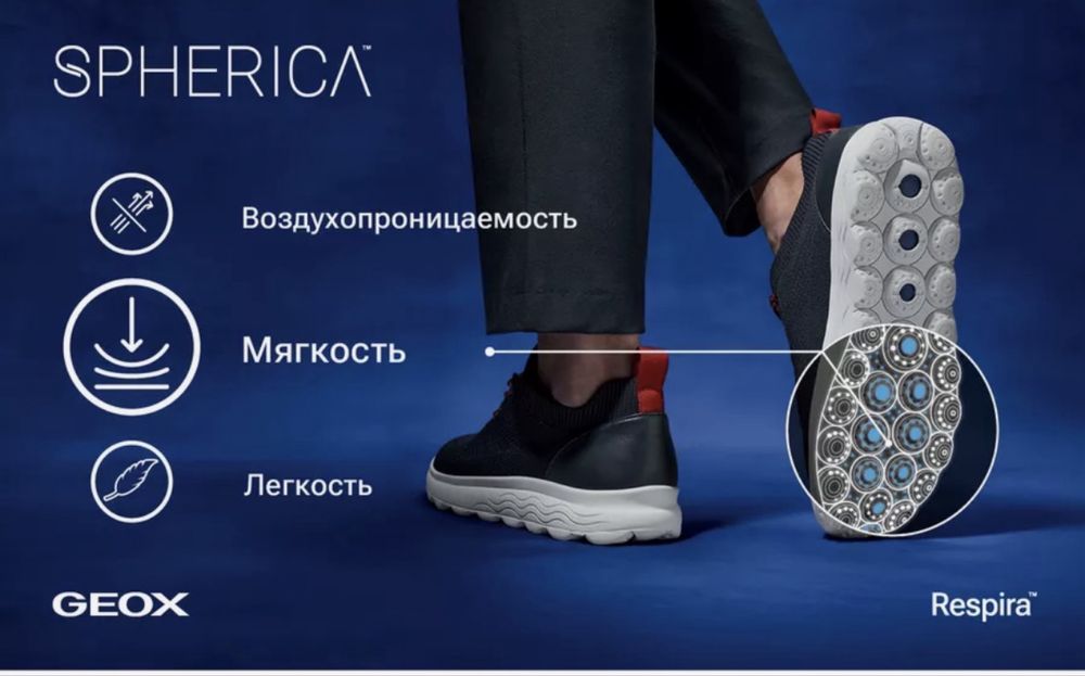 Новые Geox кроссовки Spherica