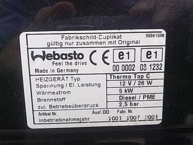 Webasto - Incalzire Stationara Touareg 7P 2010-2018 RNS 850