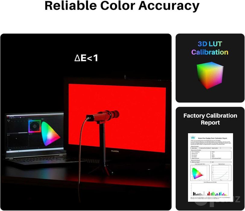 Графический планшет с экраном HUION KAMVAS Pro 27 (144Hz) 4K UHD