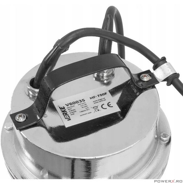 Pompa submersibila cu plutitor pentru apa murdara 2", 0.75kw debit 15