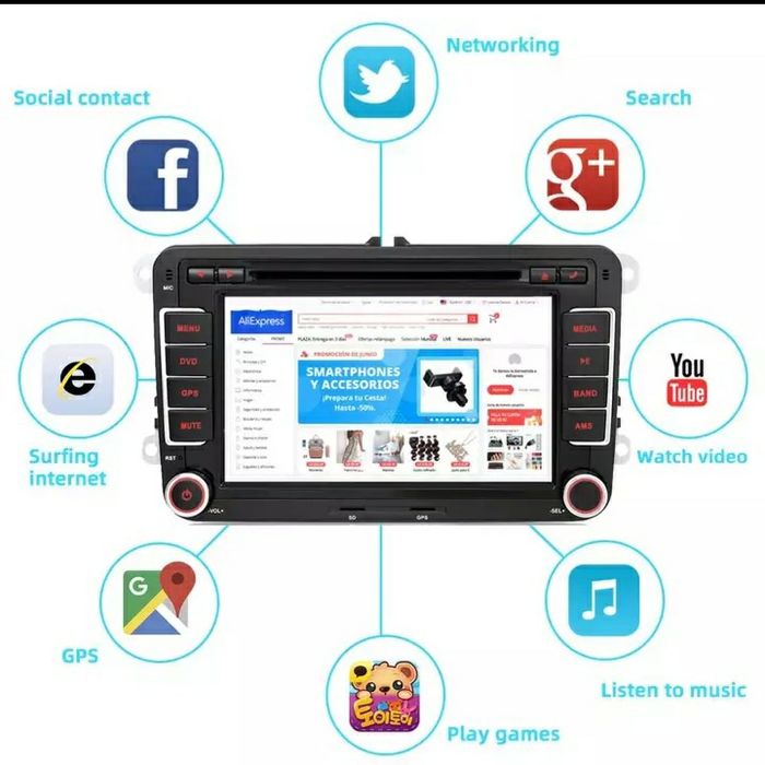 Промо! VW/SKODA/SEAT- 8 ядра Навигация( Мултимедия) Android 14 Андроид