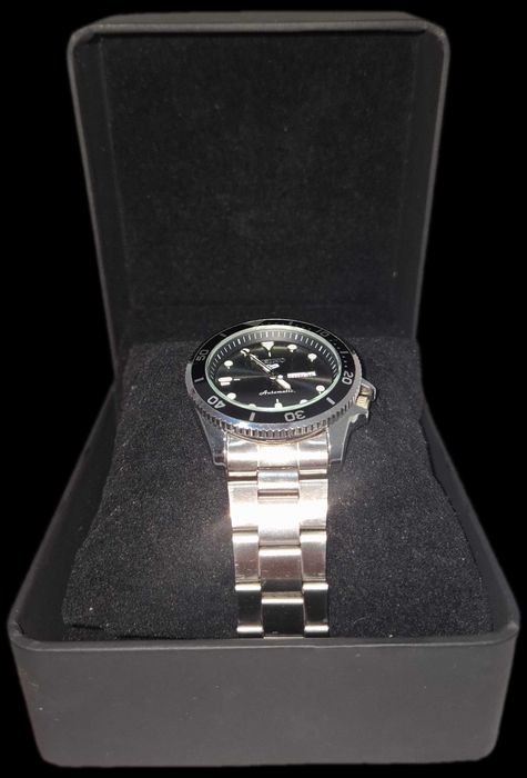 Seiko 5 bărbați negru