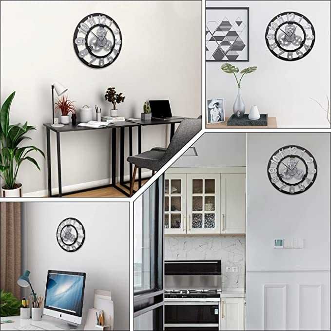 Cтенен часовник ENCOFT 3D в индустриален стил