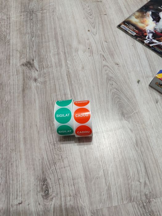 4 Role de cate 1000 buc. stickere CADOU și SIGILAT
