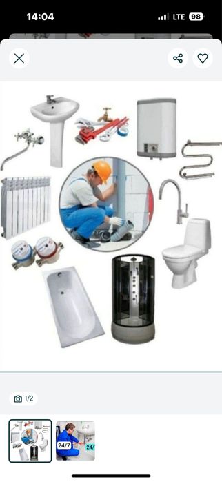 Сантехник услуга 24/7 santexnik xizmati