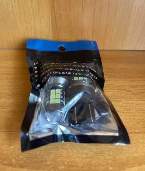 4 бр. LED крушка W21/5W, T20, 7443, 6000K, 12V