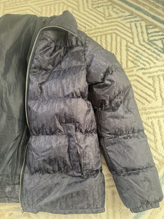 Dior Oblique Down Jacket Navy Blue